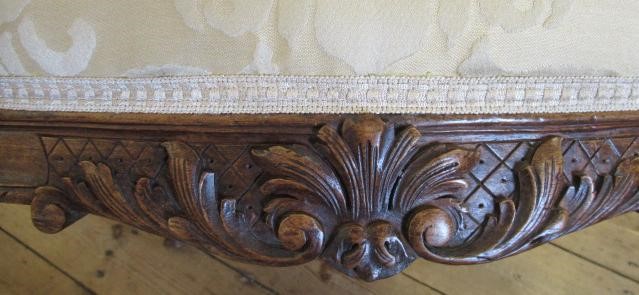 A GEORGIAN DESIGN OAK FRAMED ARMCHAIR Image