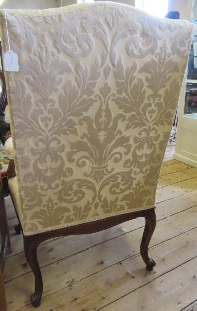 A GEORGIAN DESIGN OAK FRAMED ARMCHAIR Image