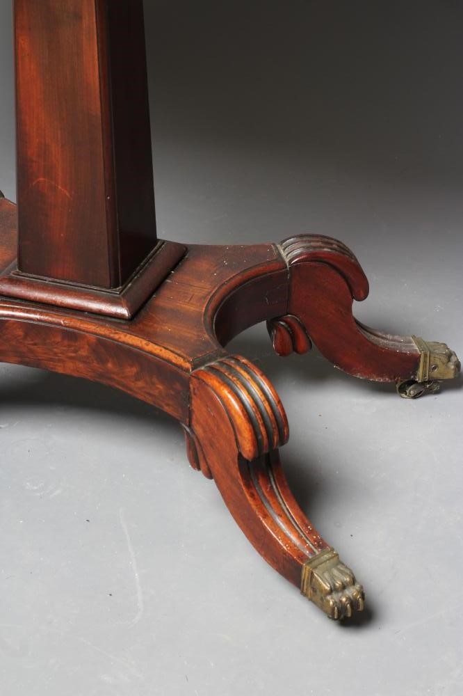 A REGENCY MAHOGANY FOLDING TEA TABLE Image