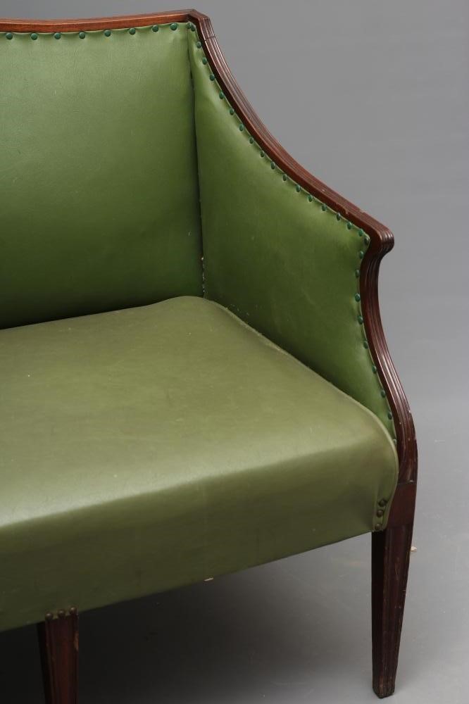 A MAHOGANY SHOW FRAME HUMP BACK SOFA Image