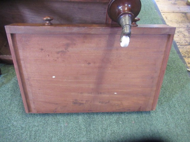 A VICTORIAN BURR WALNUT WHATNOT CANTERBURY of oblong form Image