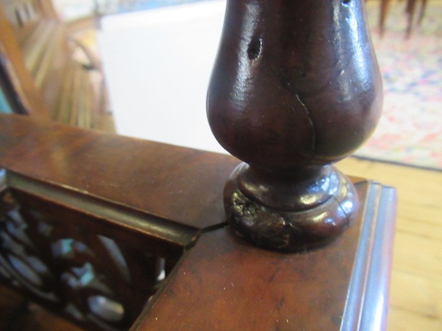 A VICTORIAN BURR WALNUT WHATNOT CANTERBURY of oblong form Image