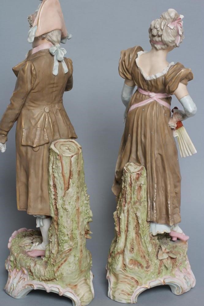 A PAIR OF ROYAL DUX PORCELAIN FIGURES Image