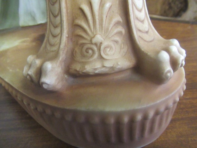 AN AMPHORA PORCELAIN FIGURAL TABLE CENTREPIECE Image