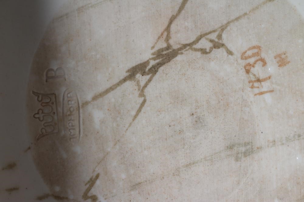 AN AMPHORA PORCELAIN FIGURAL TABLE CENTRE BOWL Image