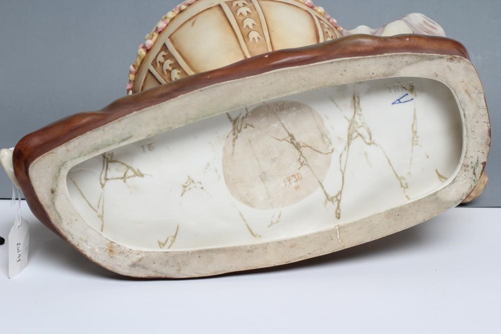 AN AMPHORA PORCELAIN FIGURAL TABLE CENTRE BOWL Image