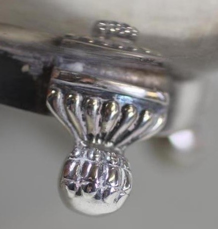 *A THREE PIECE SILVER TEA SERVICE Image