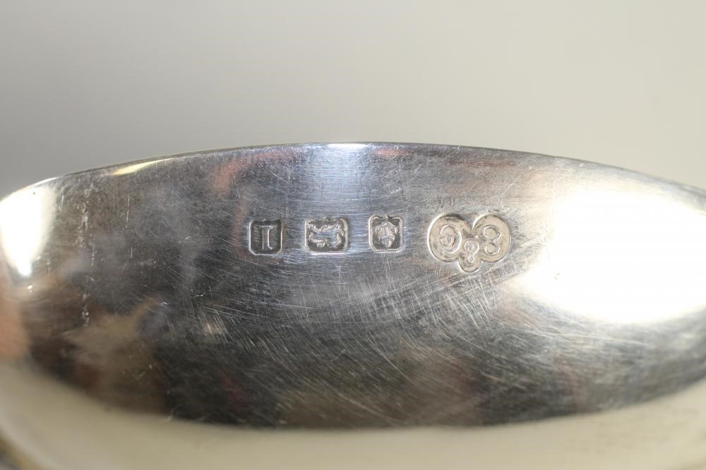 AN EDWARDIAN SILVER ANNOINTING SPOON Image