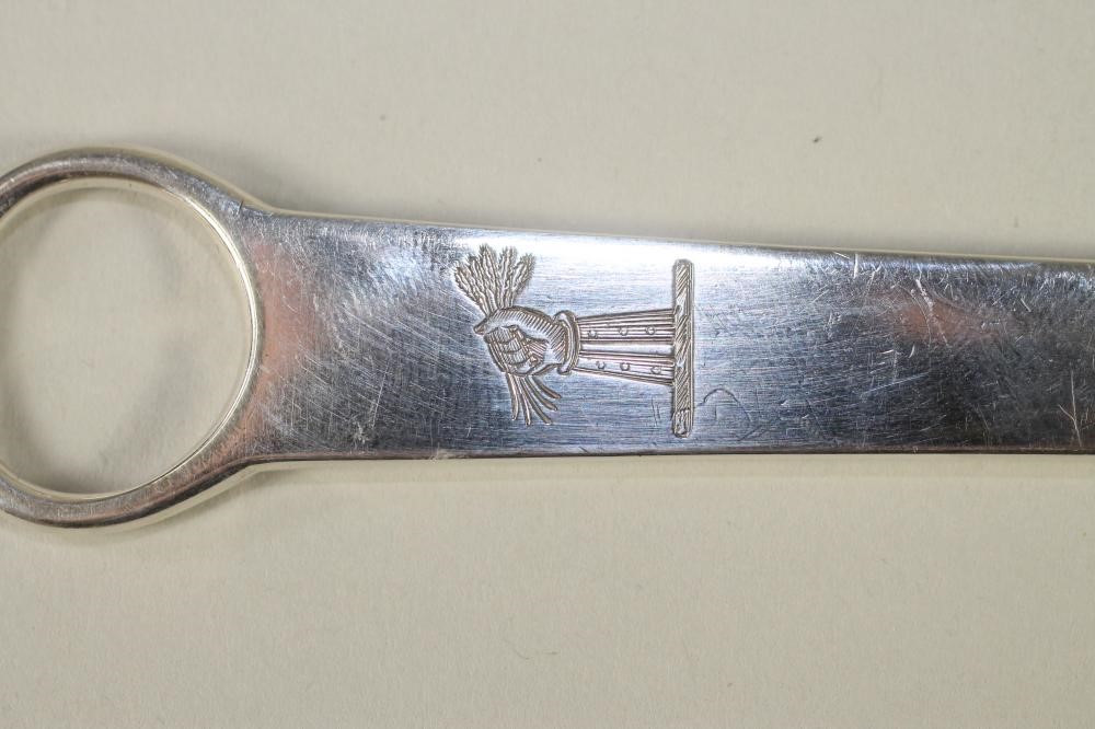 A GEORGE III SILVER MEAT SKEWER Image