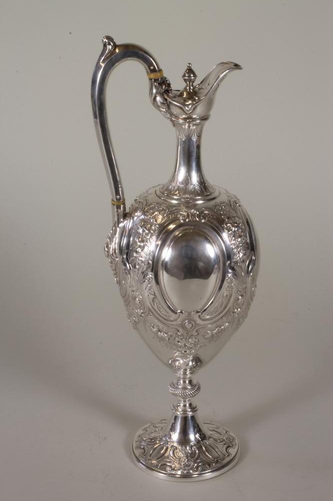 A VICTORIAN SILVER WINE EWER Image