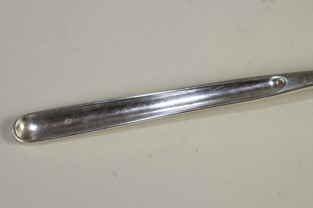A GEORGE II SILVER MARROW SPOON Image