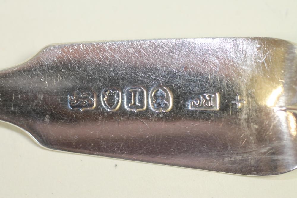 A PAIR OF LATE GEORGE III SILVER SAUCE LADLES Image