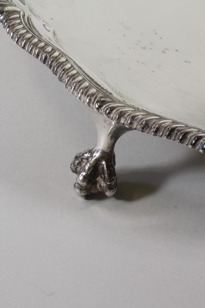 AN EDWARDIAN SILVER SALVER Image