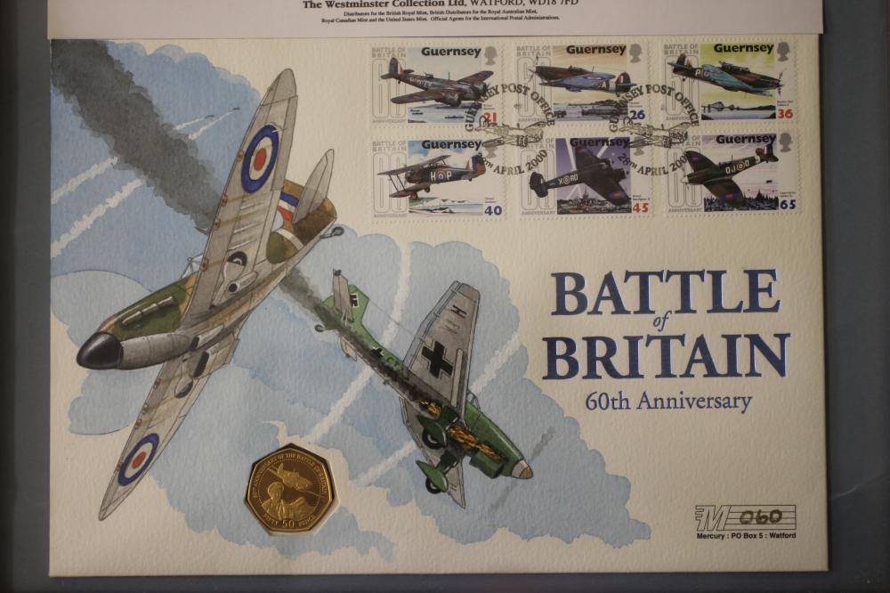 A HANDPAINTED GOLD COIN FIRST DAY COVER Image