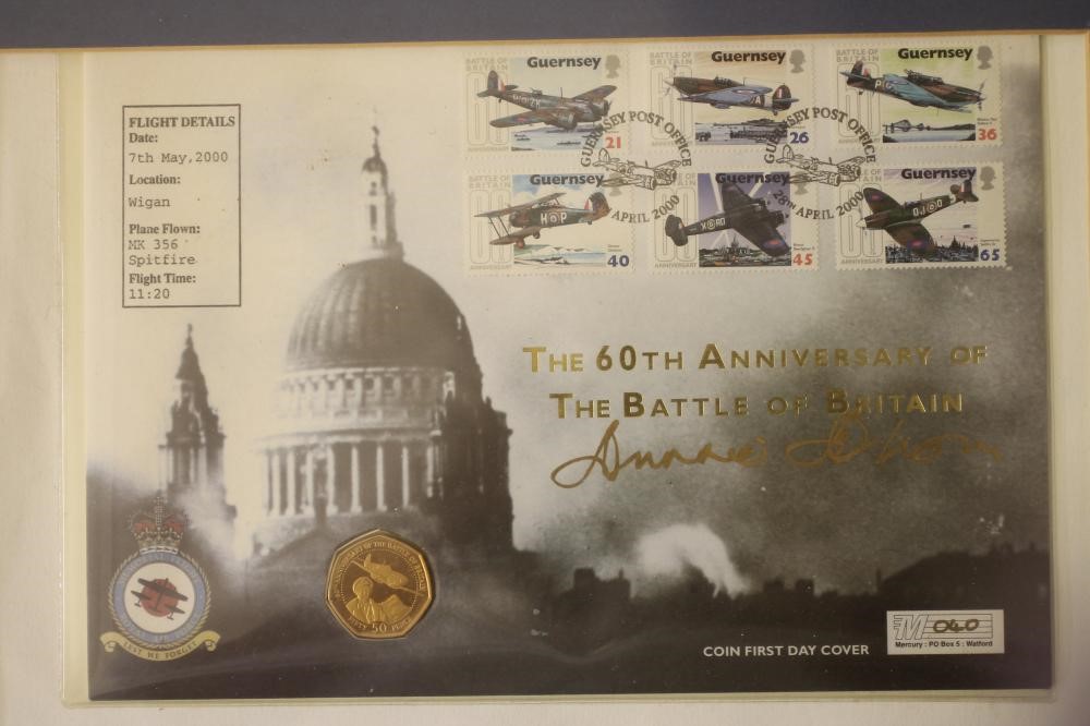 A GOLD COIN FIRST DAY COVER for Battle of Britain 60th Anniversary Image