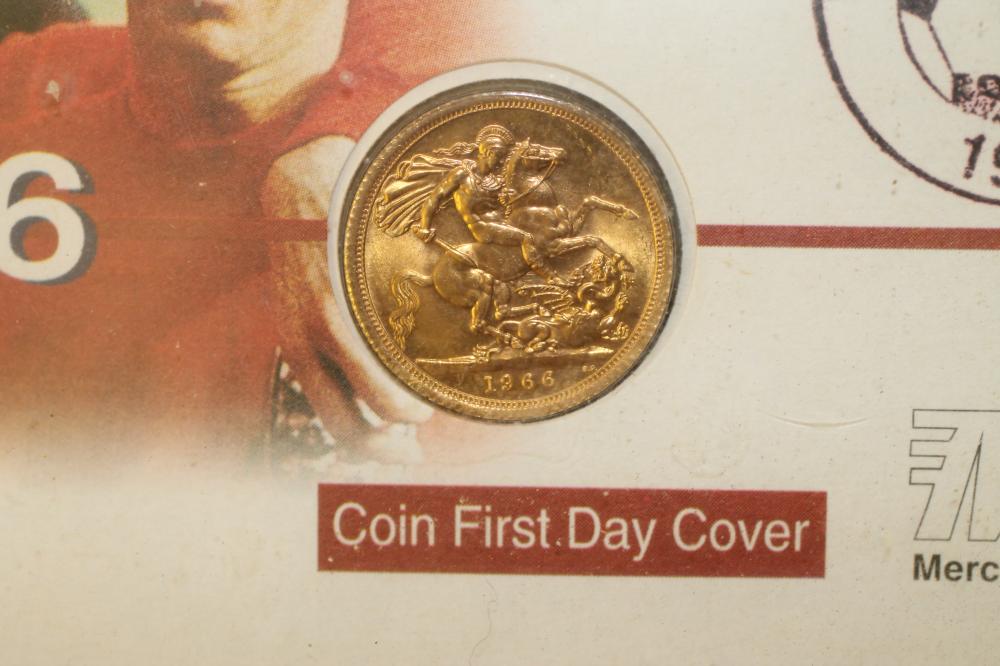 A GOLD COIN FIRST DAY COVER Image
