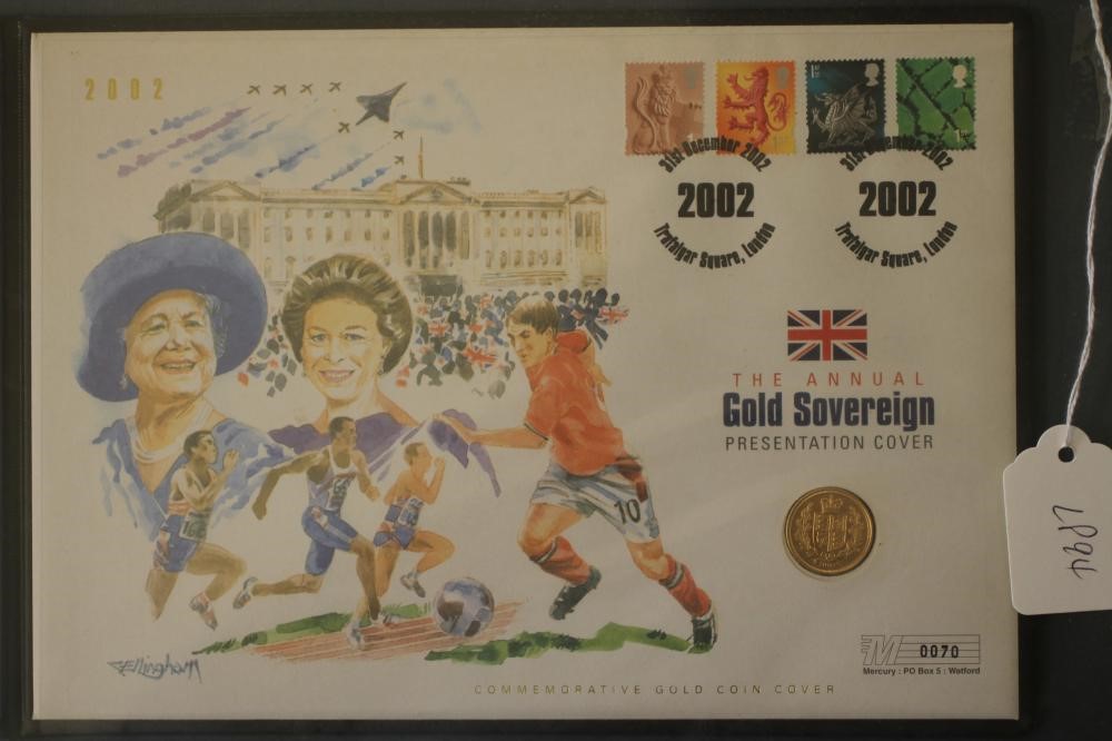 A GOLD COIN FIRST DAY COVER Image