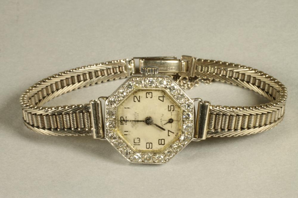 AN 18CT WHITE GOLD PRECISTA COCKTAIL WATCH Image