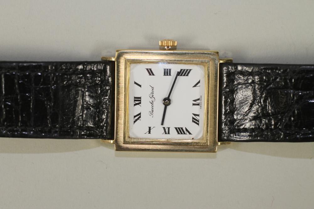 AN 18CT GOLD BEUCHE-GIROD WRISTWATCH Image
