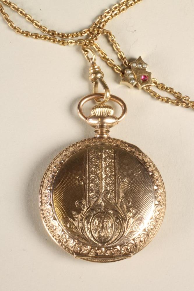 A WALTHAM TOP WIND FOB WATCH Image