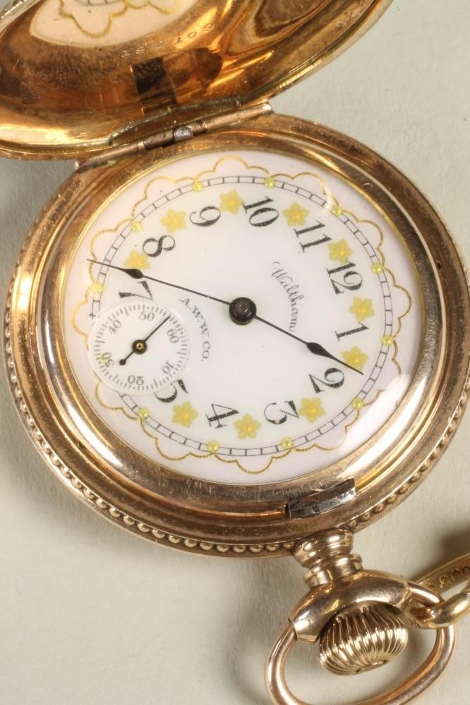 A WALTHAM TOP WIND FOB WATCH Image