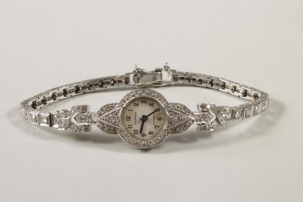 A DIAMOND COCKTAIL WATCH Image