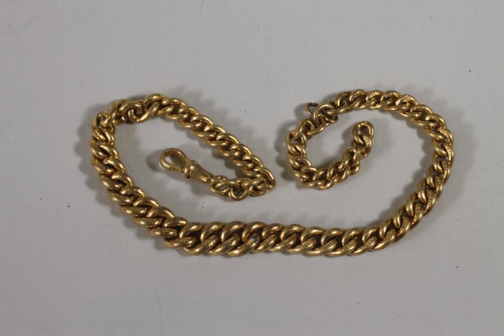 AN 18CT GOLD ALBERT CHAIN Image