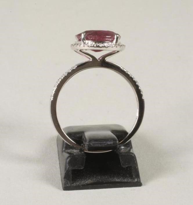 A RUBY AND DIAMOND RING Image