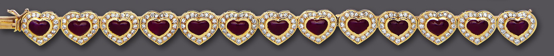 A RUBY AND DIAMOND BRACELET Image