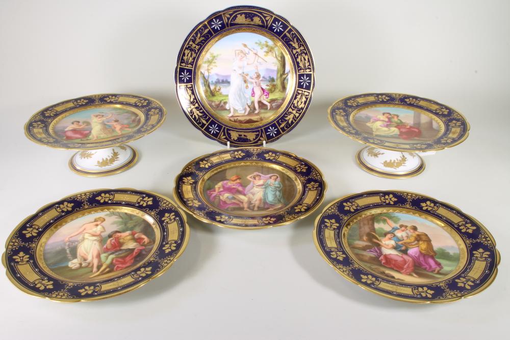 A "VIENNA" PORCELAIN PART DESSERT SERVICE Image