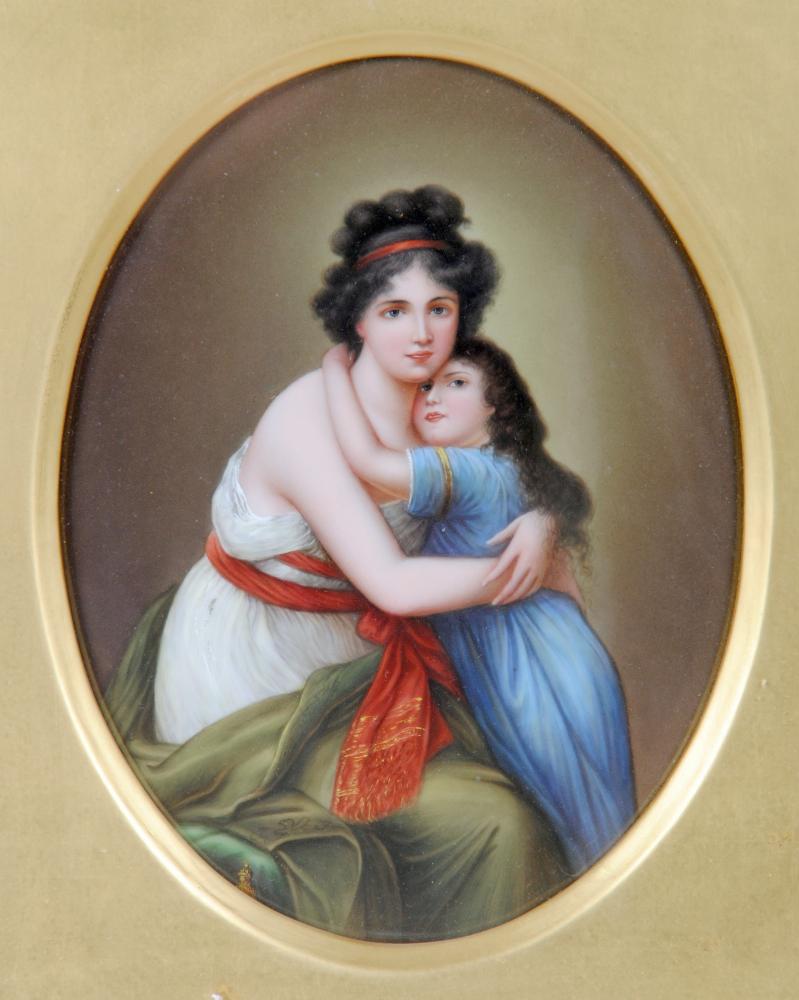 A GERMAN PORCELAIN PLAQUE Image