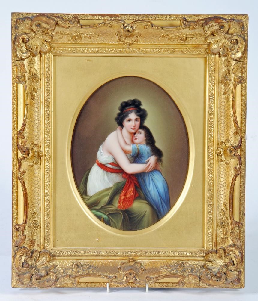A GERMAN PORCELAIN PLAQUE Image