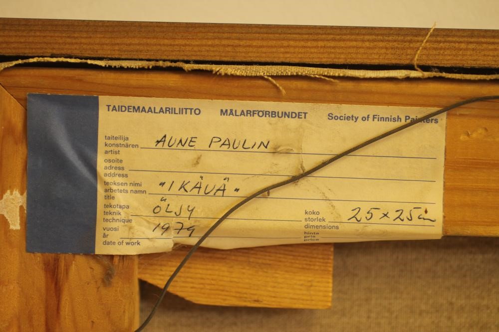 ‡AUNE PAULIN (Finnish b.1925) Image