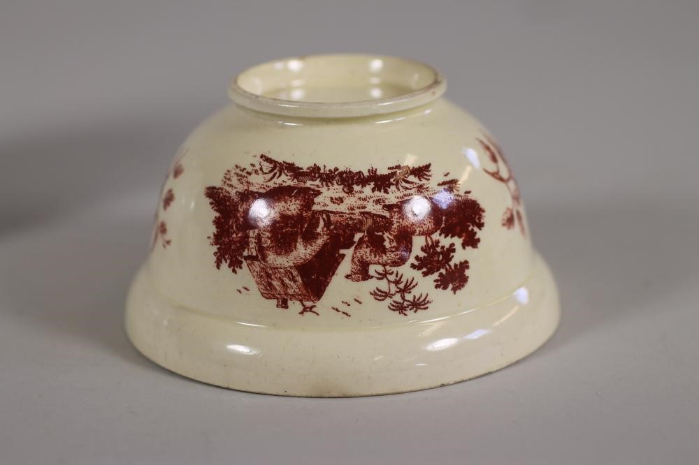 A YORKSHIRE PEARLWARE SMALL TEAPOT AND COVER Image
