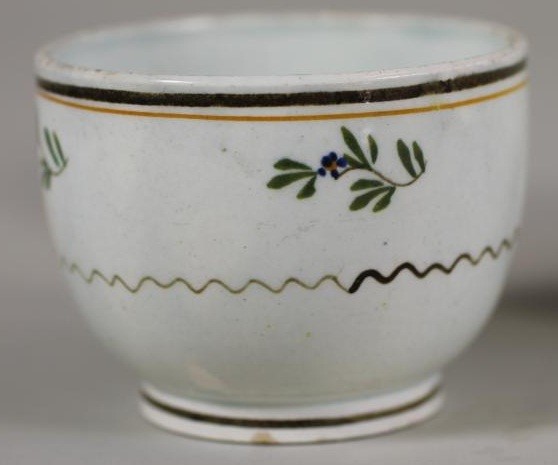 A YORKSHIRE PEARLWARE SMALL TEAPOT AND COVER Image