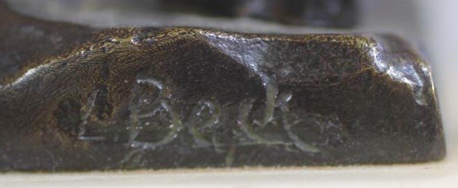 A BRONZE FIGURE OF A MALE NUDE Image