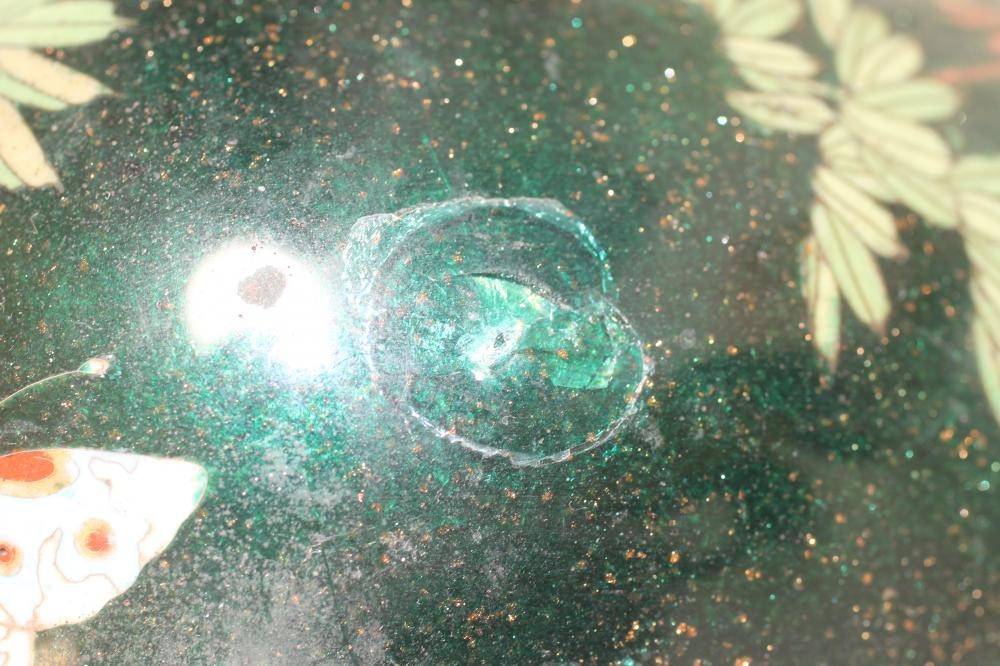 A CHINESE CLOISONNE ENAMEL TABLE LAMP BASE Image