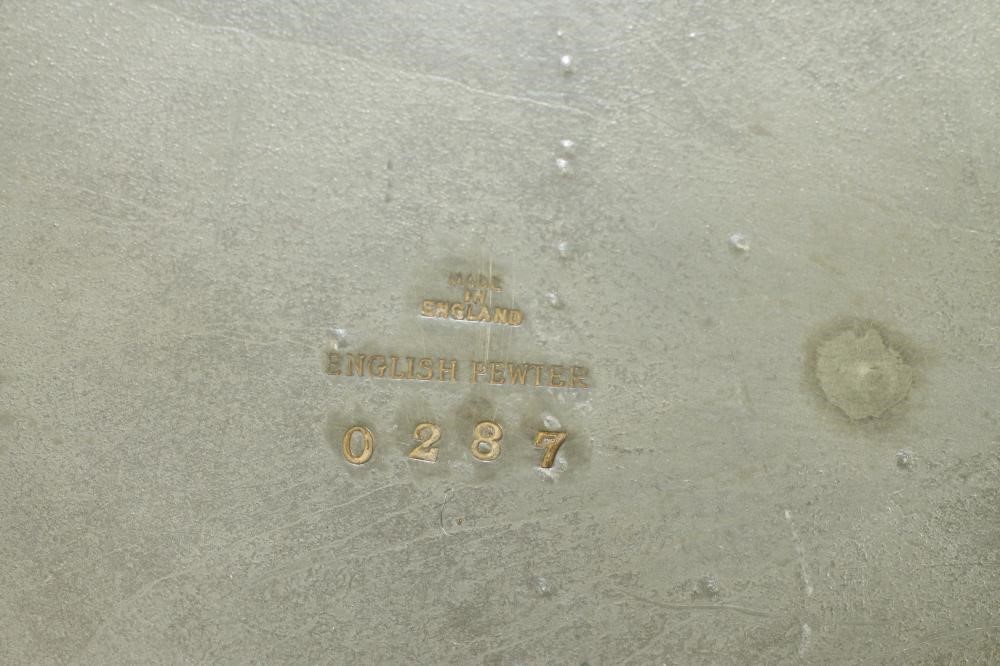 AN "ENGLISH PEWTER" DISH Image