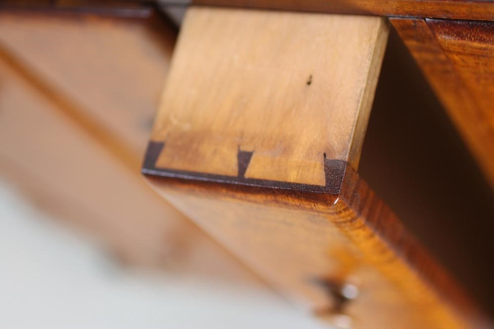 A VICTORIAN MAHOGANY MINIATURE CHEST of rounded oblong form Image