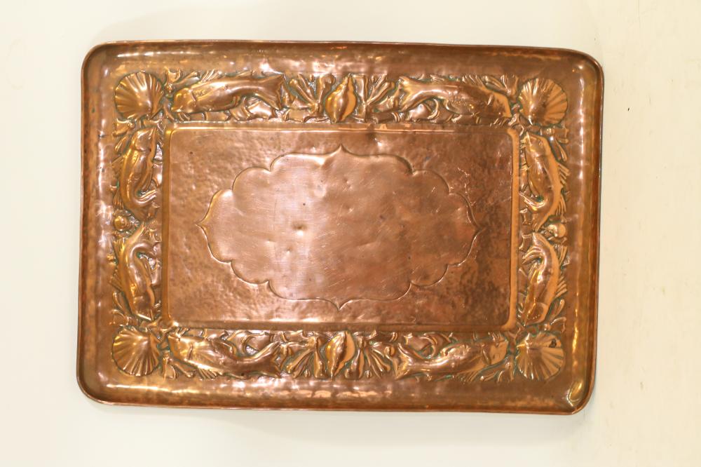 AN ARTS AND CRAFTS NEWLYN COPPER TRAY Image