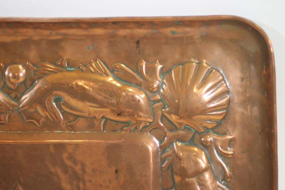 AN ARTS AND CRAFTS NEWLYN COPPER TRAY Image