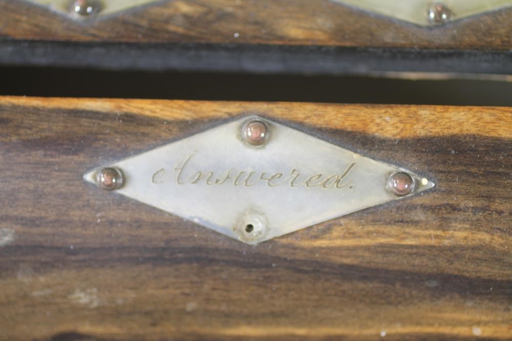 A VICTORIAN COUNTRY HOUSE COROMANDEL LETTER BOX of oblong form Image