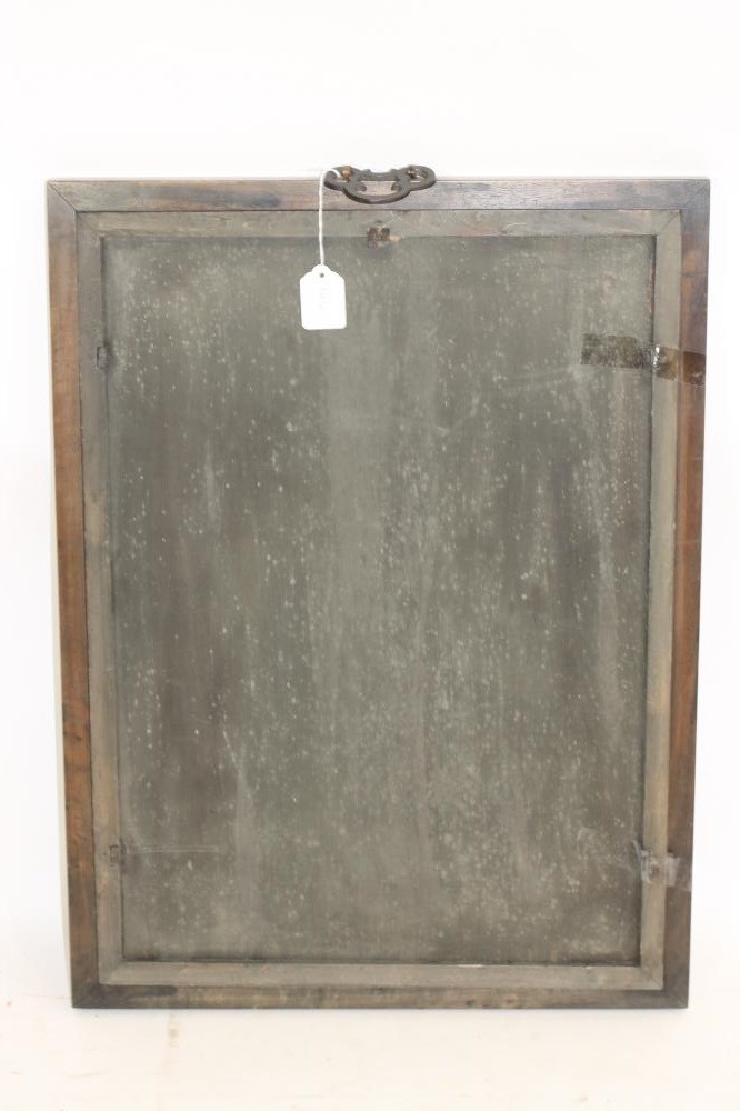 A CHINESE REVERSE PAINTING ON GLASS Image