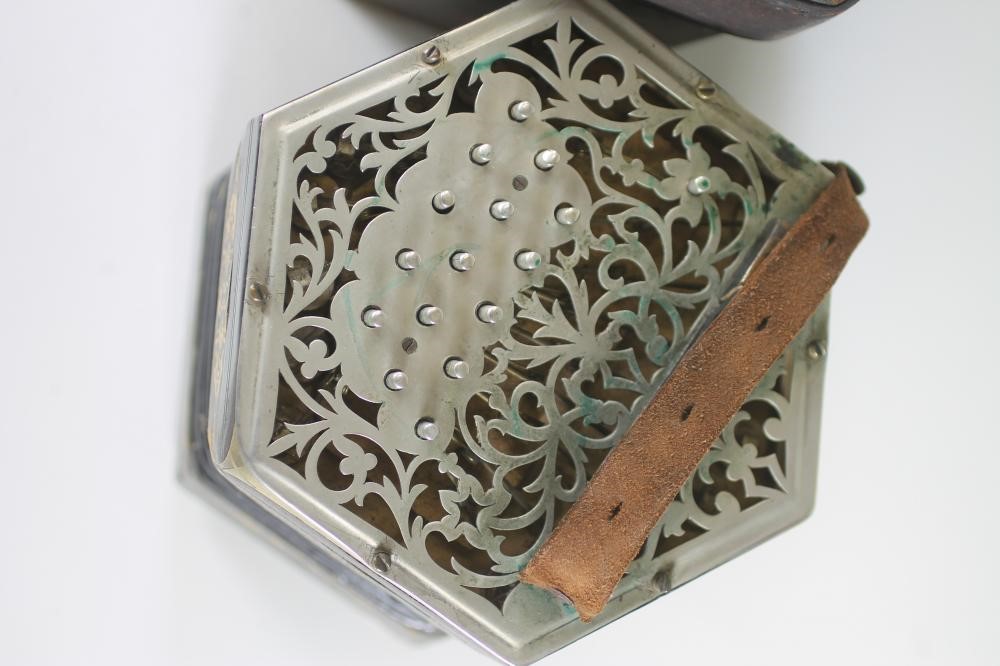 A C. JEFFRIES THREE ROW ANGLO CONCERTINA Image