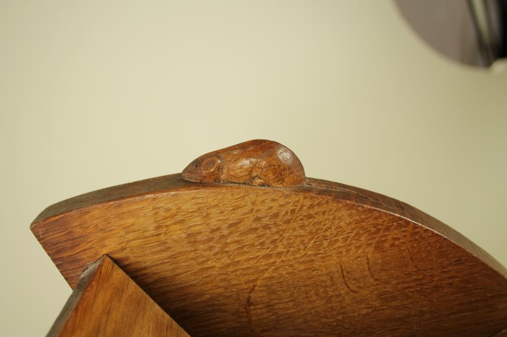 AN OAK BOOK TROUGH  BY ROBERT THOMPSON Image