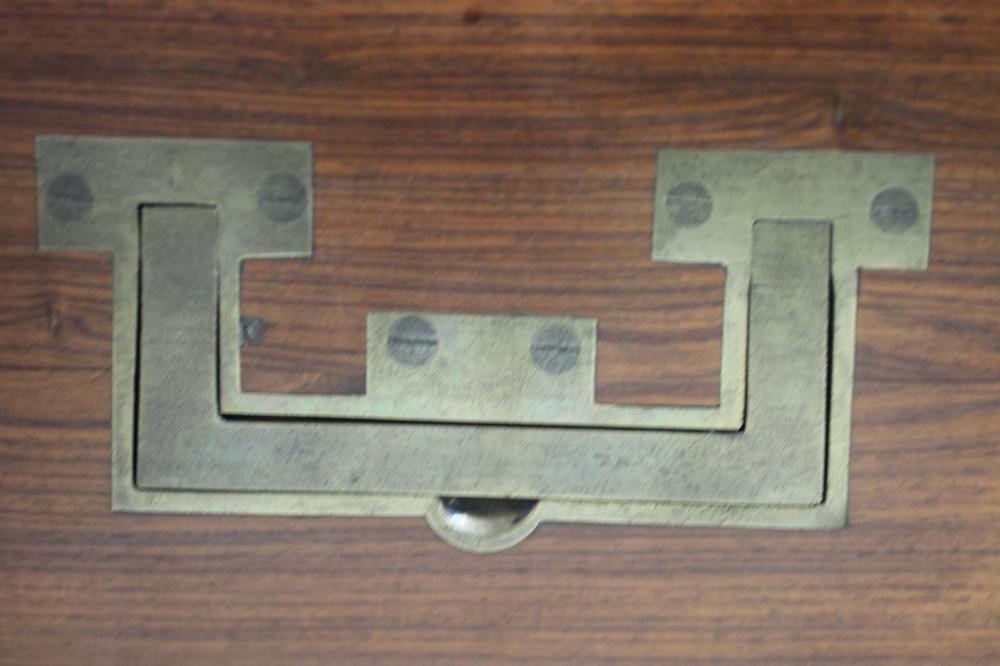 AN EARLY VICTORIAN TEAK WRITING SLOPE by T. Lund of London Image