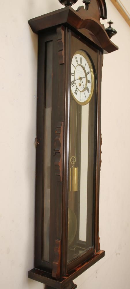 A VIENNA TYPE WALL TIME PIECE Image