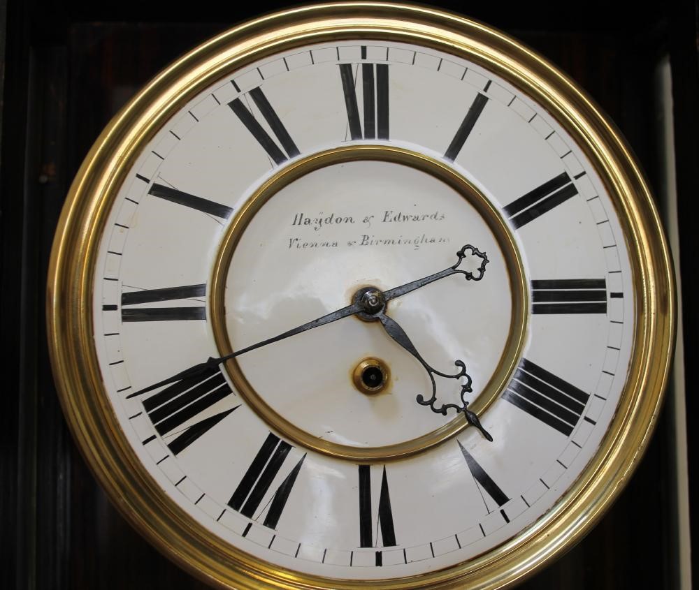 A VIENNA TYPE WALL TIME PIECE Image