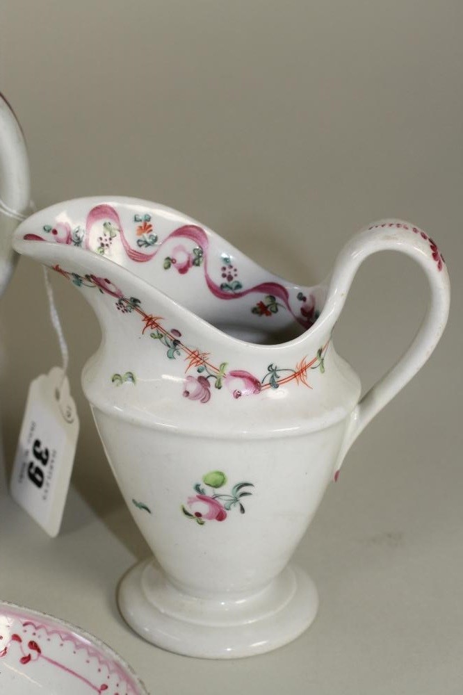A NEWHALL PORCELAIN SILVER SHAPED TEAPOT Image