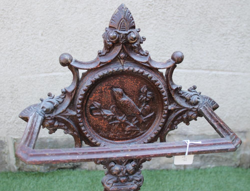 A VICTORIAN CAST IRON STICK STAND Image